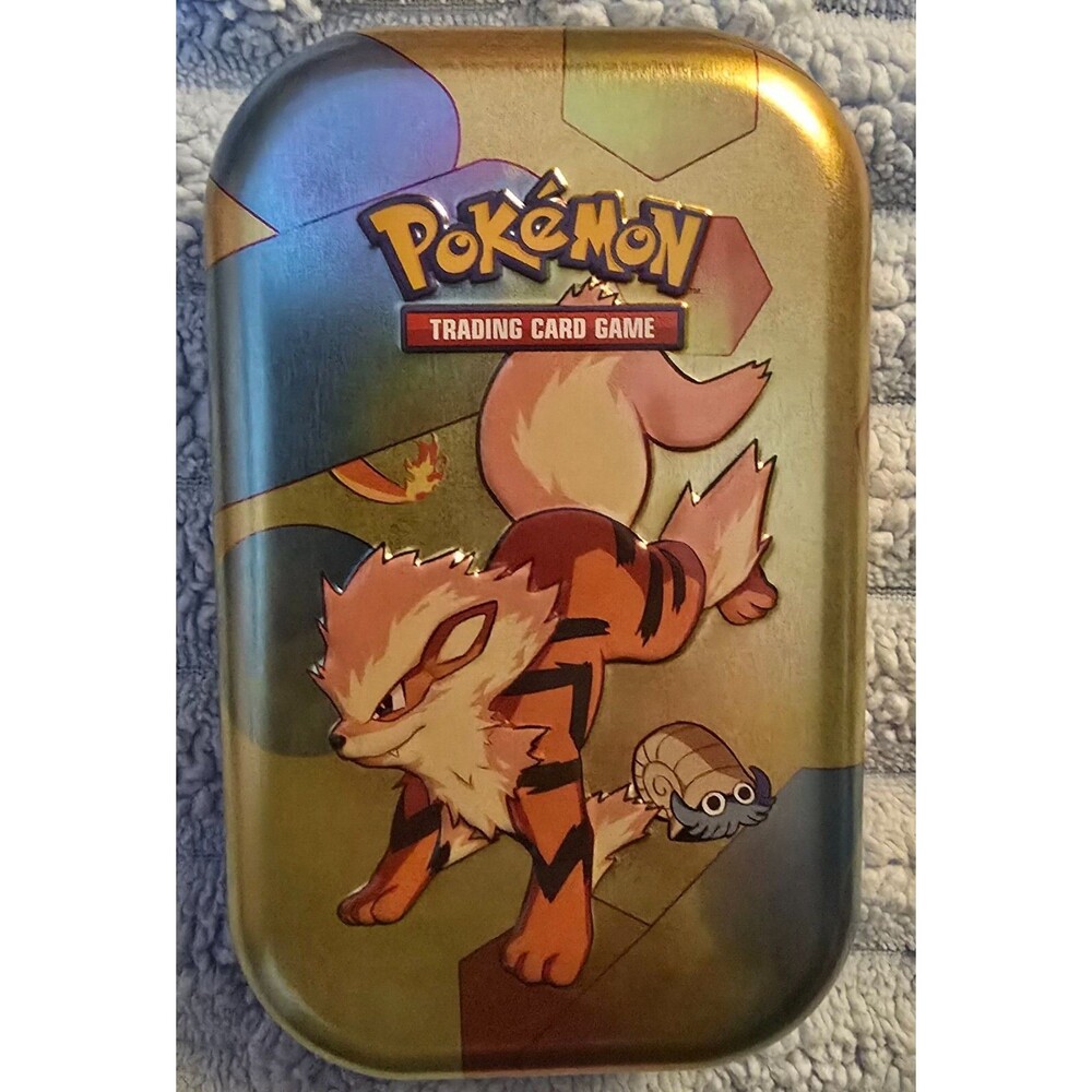 Pokemon Arcanine & Omanyte  Mint empty tin 151